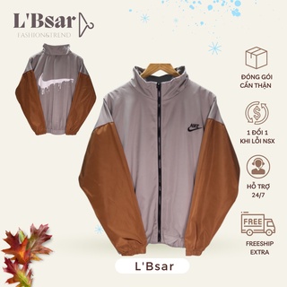 Áo khoác jacket nike drip swoosh vintage nam nữ vải dù 2 lớp cao cấp lbsar