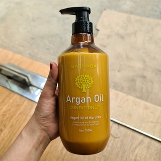 Cặp dầu gội xả ngăn rụng tóc phục hổi hư tổn BARNABA Argan Oil 750ml