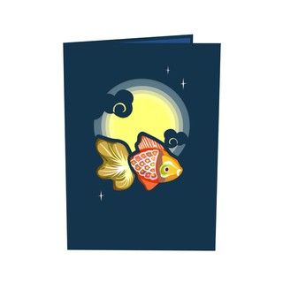 Thiệp 3D pop up Rước Đèn Trung Thu