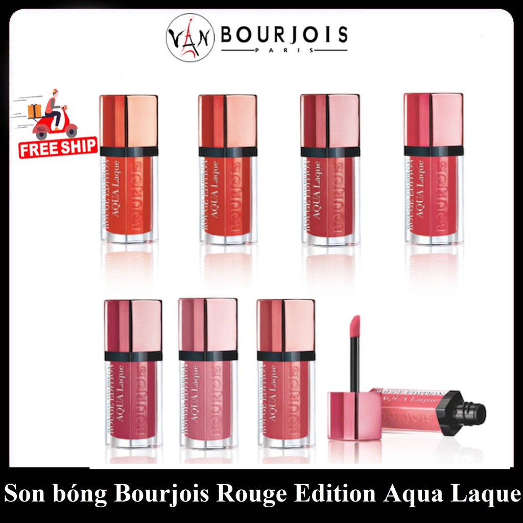 Son bóng bourjois rouge edition aqua laque - đủ màu