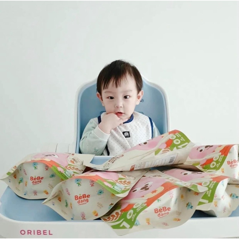 Bánh gạo ăn dặm hữu cơ hình que Bebedang từ Hàn Quốc cho bé
