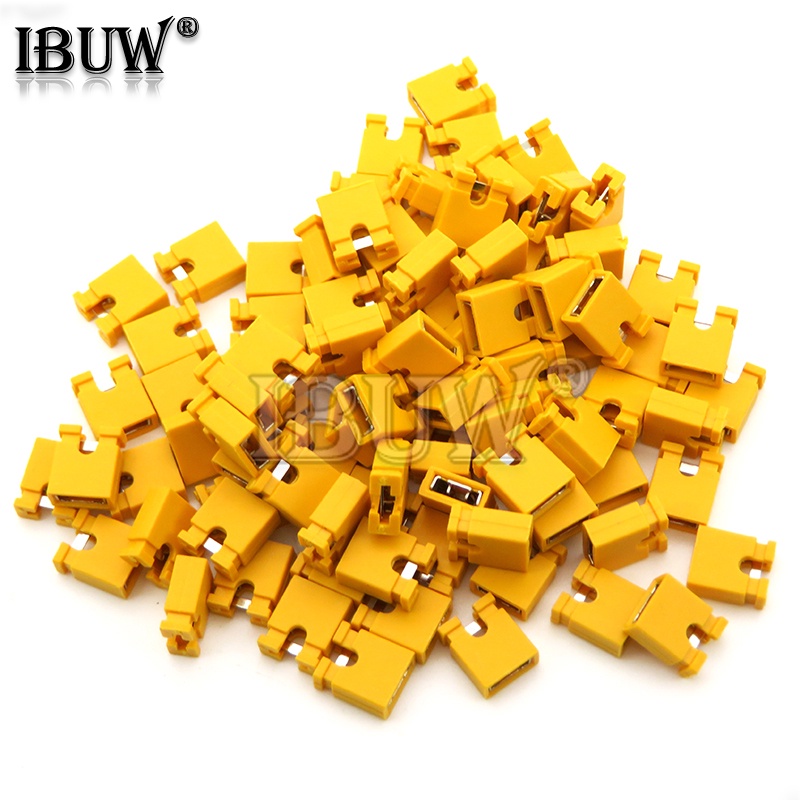 Bộ 100 Cái Chốt 2.54mm + Đầu Dây + Vỏ Bọc Màu Đen / Vàng / Xanh Lá / Đỏ / Xanh Dương Cho Arduino