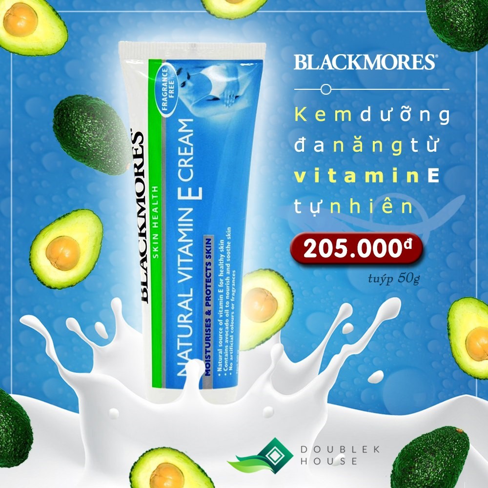 [CÓ SẴN] Kem dưỡng ẩm vitamin E tự nhiên Blackmores 50g