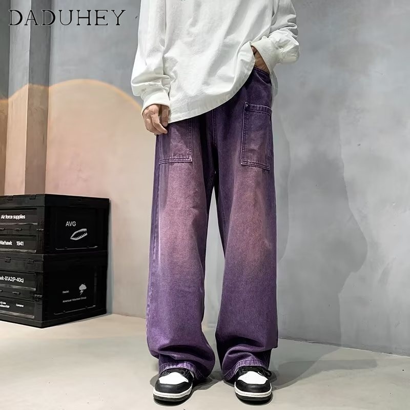 Bốuhey Quần Jean Dài Ống Rộng Lưng Cao Cỡ Lớn Thời Trang Mùa Thu 2022 Cho Nam Và Nữ