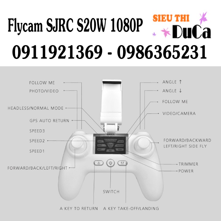 Flycam SJRC S20W Dual GPS Phiên bản 1080P New