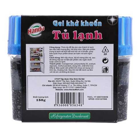 [Giá công phá] Gel khử khuẩn khử mùi tủ lạnh Hando 150g