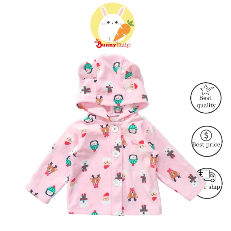 Bunnybaby - Áo khoác sơ sinh BUNNY free size từ 3-8kg