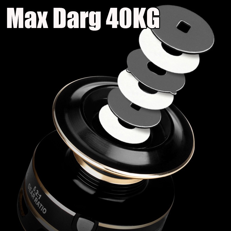 Máy Câu Cá 40Kg 17+17BB Chất Lượng Cao