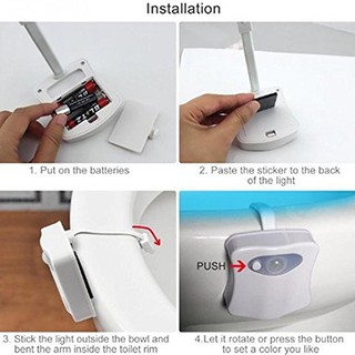 Motion sensor toilet light (8 colors change)