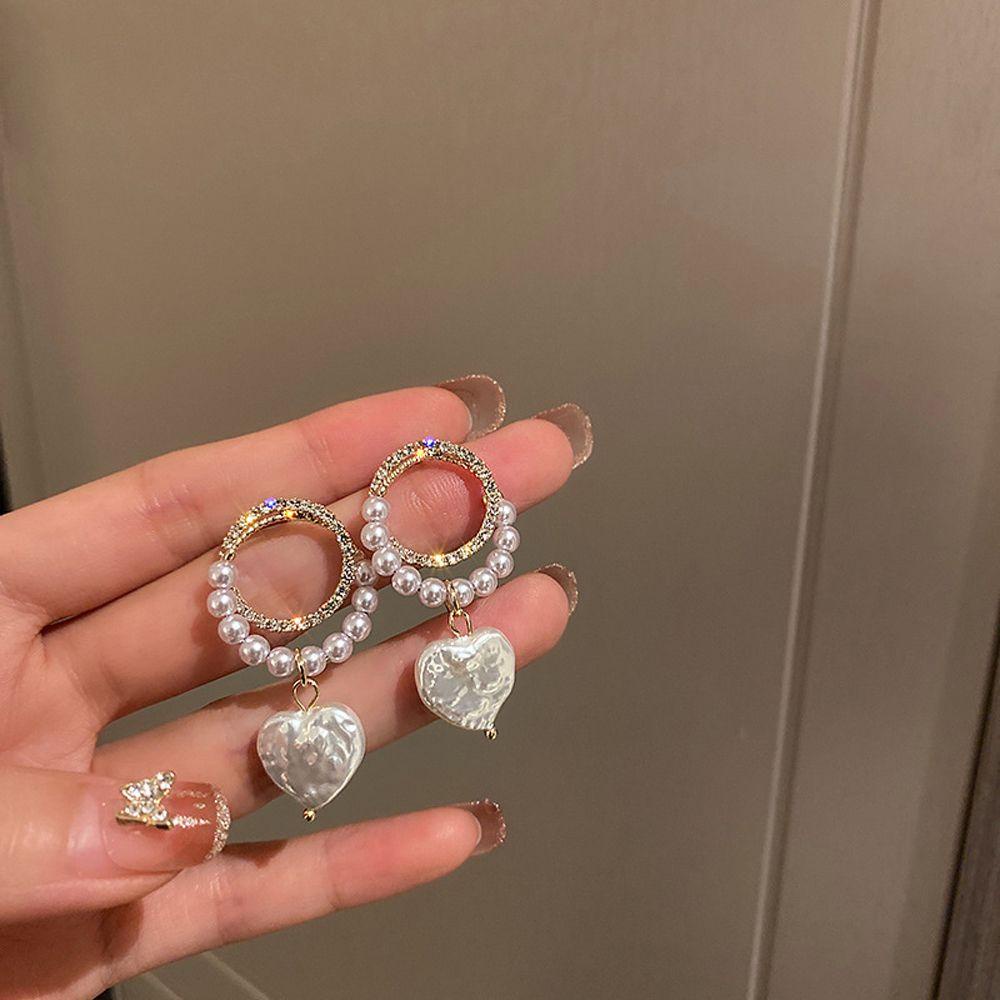 Bông Tai Dạng Vòng Thời Trang Dự Tiệc Cho Nữ|Mặt Dây Chuyền Hình Trái Tim