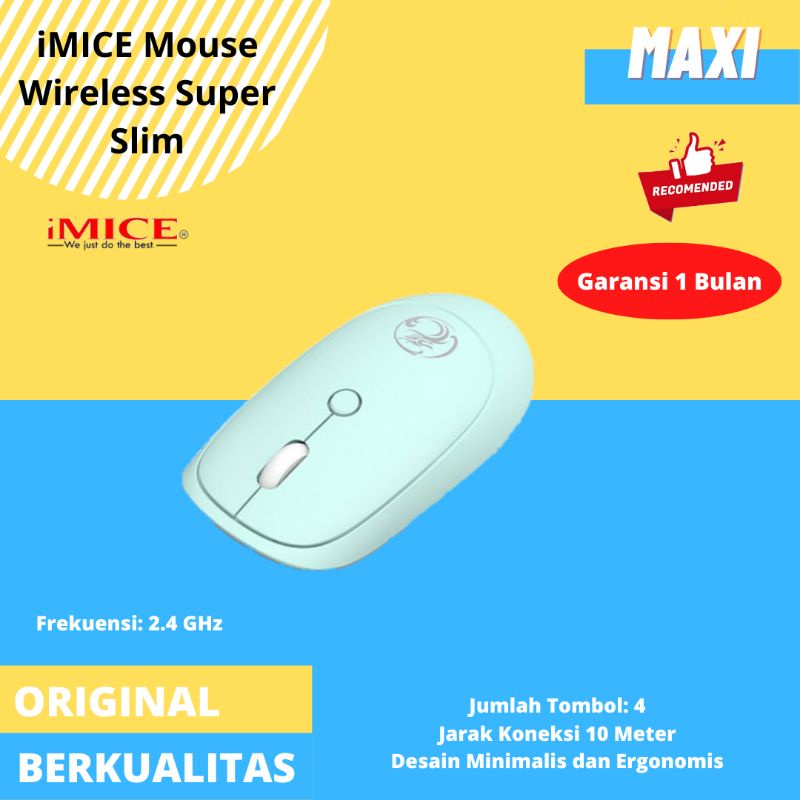 Chuột Bluetooth Không Dây Siêu MỏNg 2.4ghz iMICE G3