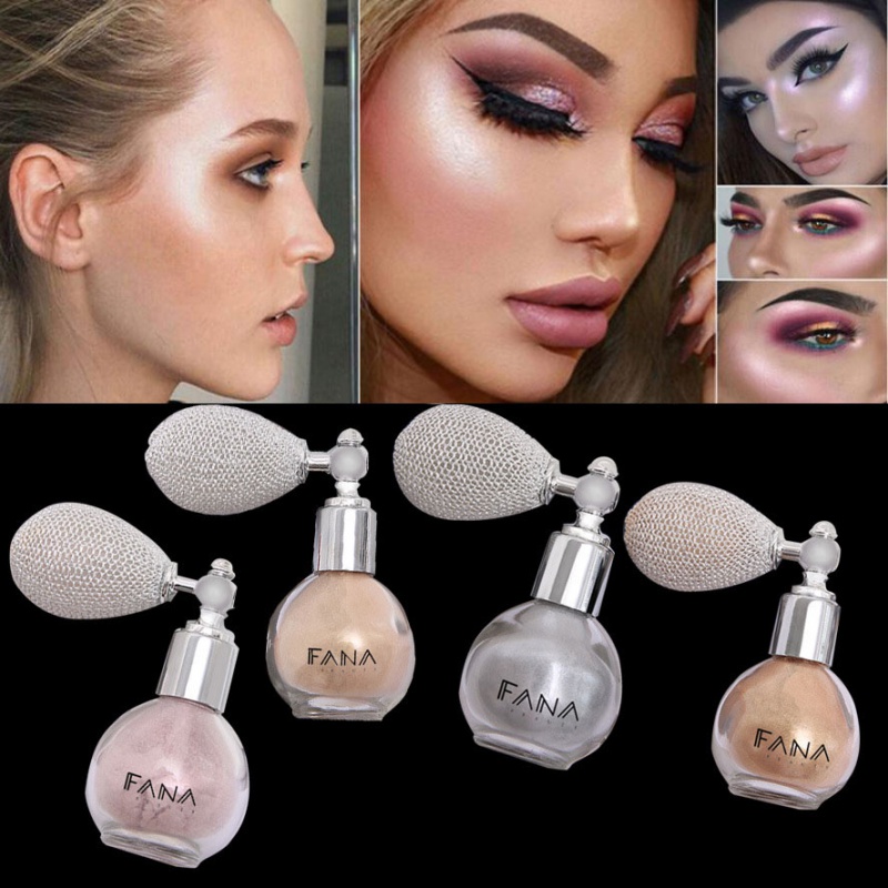 Tik Tok the same powder, FANA eyeshadow, cross-border high-gloss dusting airbag, body powder, Greek goddess spray glitter