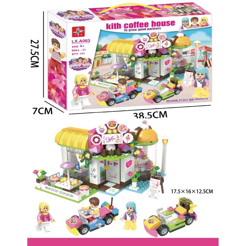 Bộ Xếp Hình Lắp Ráp Ngôi Nhà Trên Cây TREE HOUSE - Tiệm Coffe HOUSE