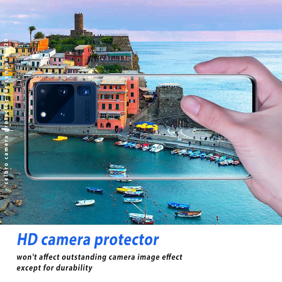 Set 5 Miếng Dán Cường Lực Bảo Vệ Camera Sau Cho Điên Thoại Samsung Galaxy S20 Plus