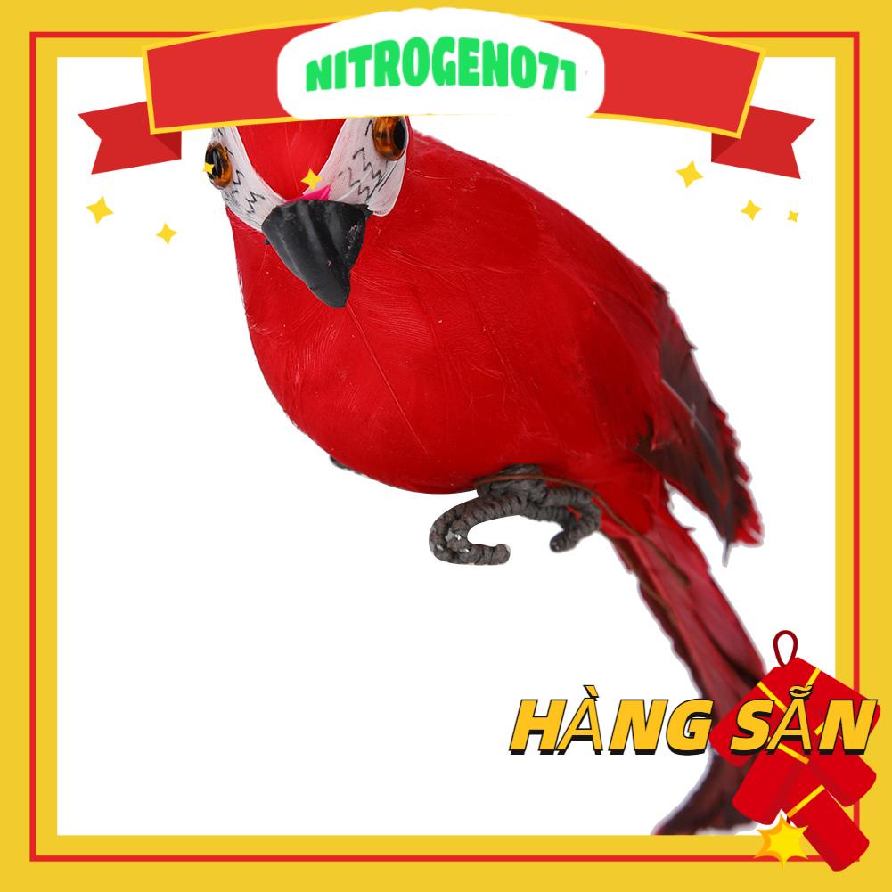 Nitrogen071 Mô phỏng Lông Vẹt Macaw Vườn Trang trí Nội thất Chim giả