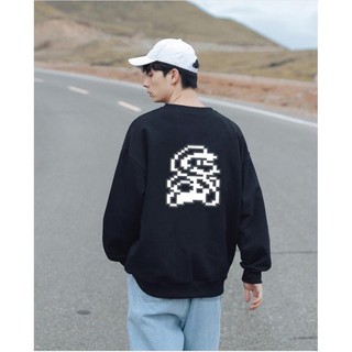 Áo Sweater Mario Phản Quang, Aó Nỉ Dài Tay Nam Nữ Cá Tính - AS10