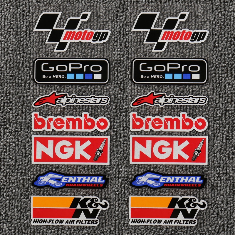 Miếng Dán Phản Quang Chống Thấm Nước Hình Kẻ Sọc Trang Trí Xe Máy