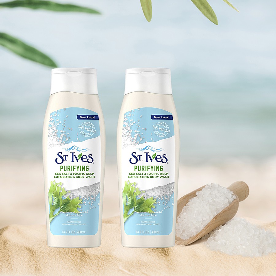 Sữa Tắm Muối Biển St. Ives Purifying Sea Salt Body Wash 709ml