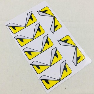 Tem dán cặp mắt Fendi lớn, cặp mắt Fendi nhỏ