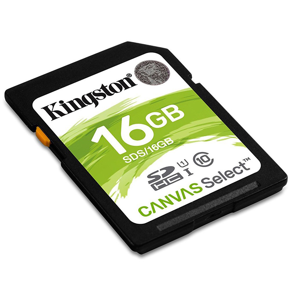 Thẻ nhớ SD 16gb / 64gb Kingston Canvas Select Class 10 - Hàng chính hãng bảo hành 5 năm- Màu ngẫu nhiên