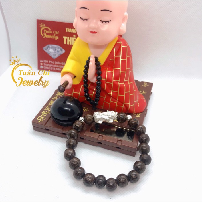 Vòng Tay Trầm Hương ⚡FREESHIP⚡ Vòng Trầm Tốc Hương Thơm, Kết Hợp Charm Tỳ Hưu Tài Lộc, Vòng Phong Thủy, Vòng Đôi Đẹp