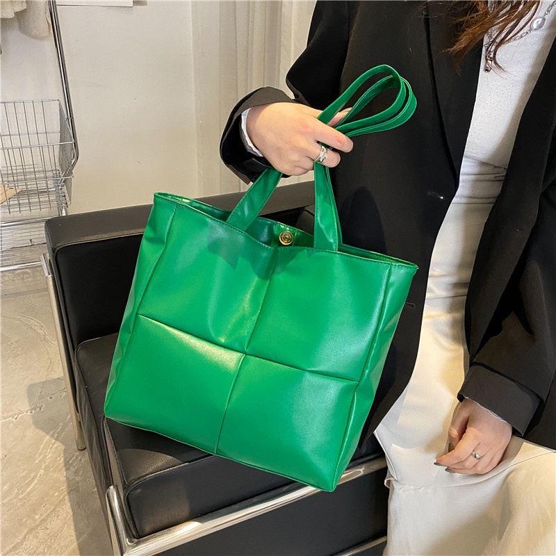 Túi Tote Da Đen Trắng Xanh Đựng A4, Laptop Đi Chơi Đi Học | PHAO03 | Túi Tote Thời Trang Nữ Dễ Phối Đồ Hợp Mọi Outfit