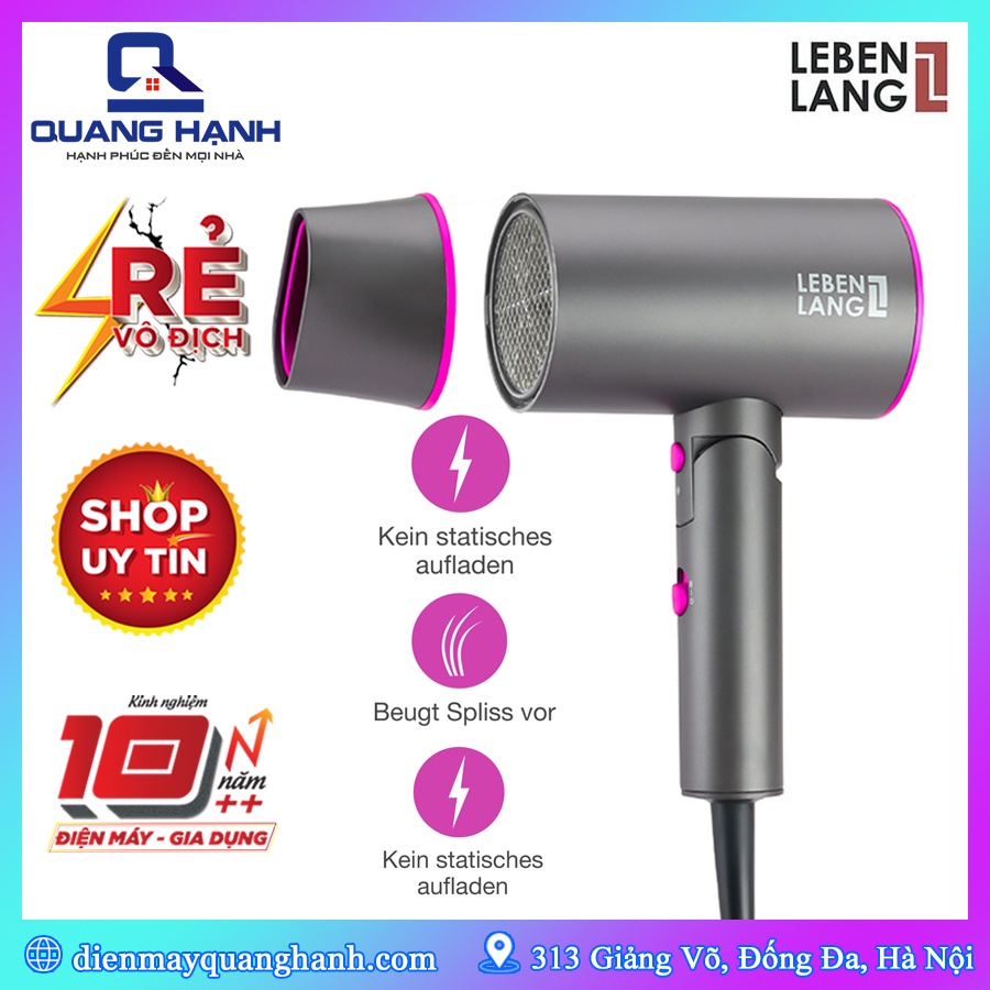 Máy sấy tóc Lebenlang LBH3088P