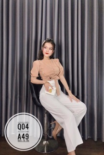 Bigsize Áo cột nơ A49