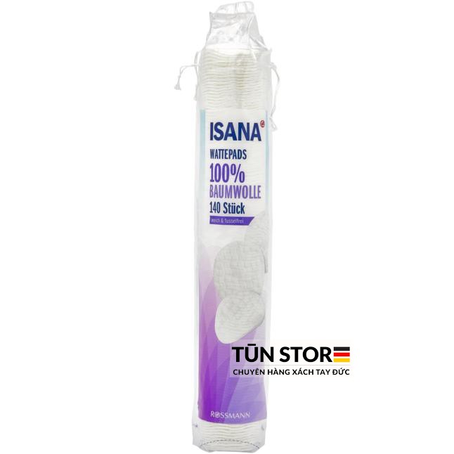 [ Hàng Đức ] Bông tẩy trang Isana nội địa Đức (140 miếng)