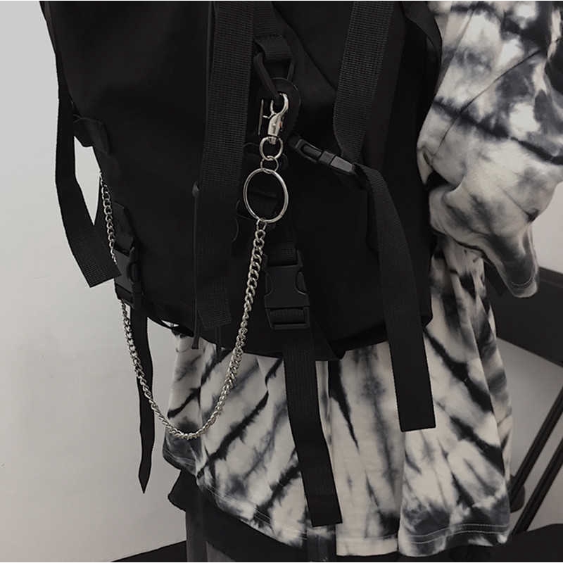Chuỗi dây treo quần ba lô túi xách kim loại phong cách retro cá tính thời trang unisex
