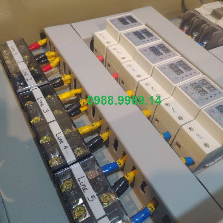TỦ BẢO VỆ ĐIỆN ÁP 100A 6 kênh kèm thoát sét 120KA