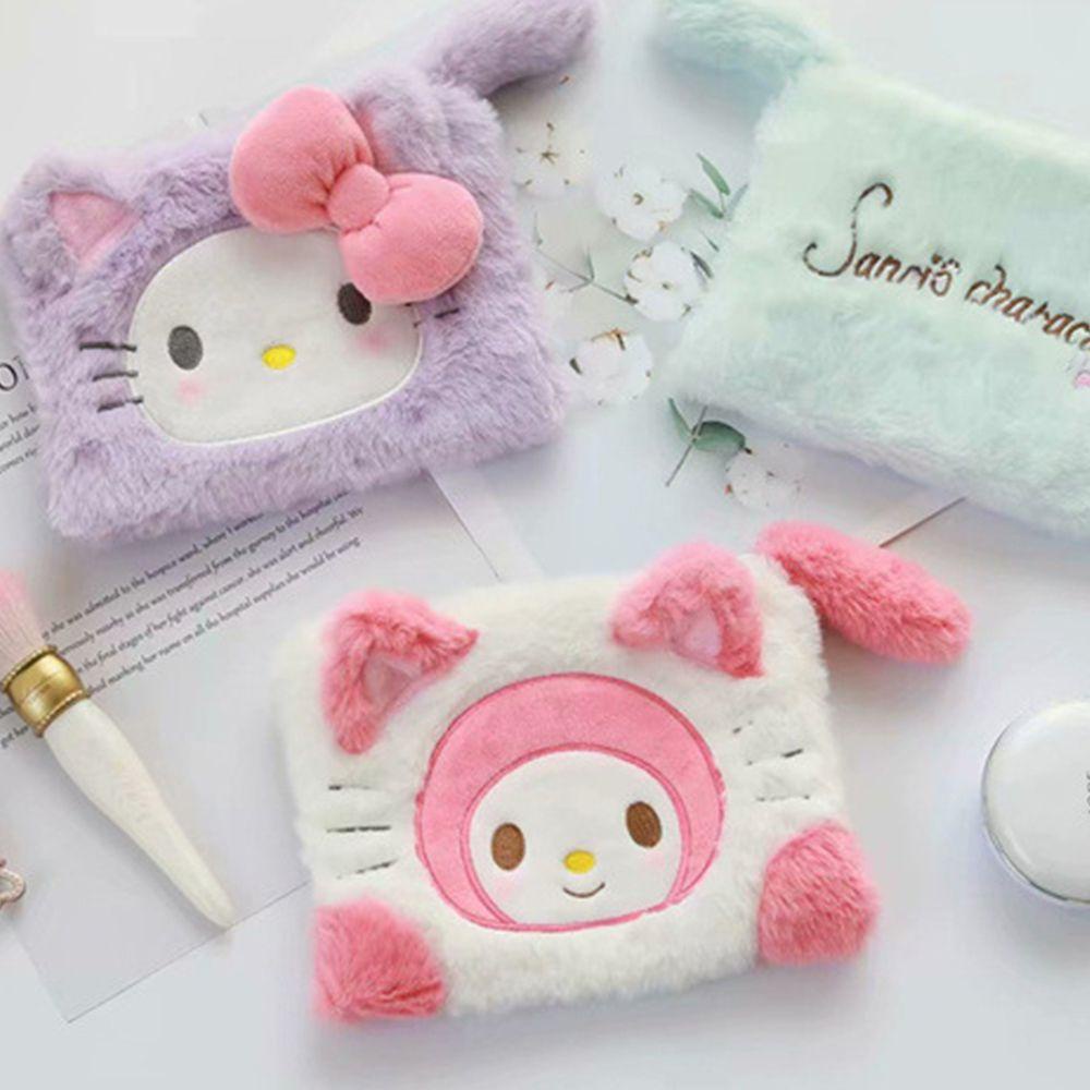 Túi Đựng Đồ Trang Điểm / Khăn Ăn Họa Tiết Mèo Kitty Dễ Thương