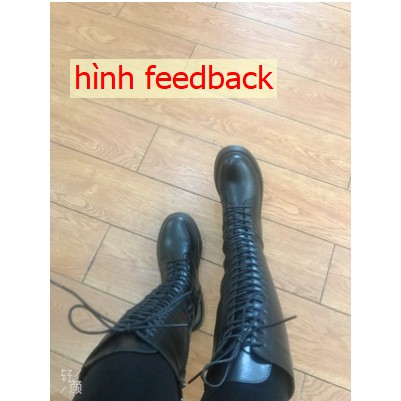 Boots Cổ Cao Dáng Chiến Binh Đan Dây Đế 4.5 Phân Có Hình Thật (Hàng Order) | BigBuy360 - bigbuy360.vn