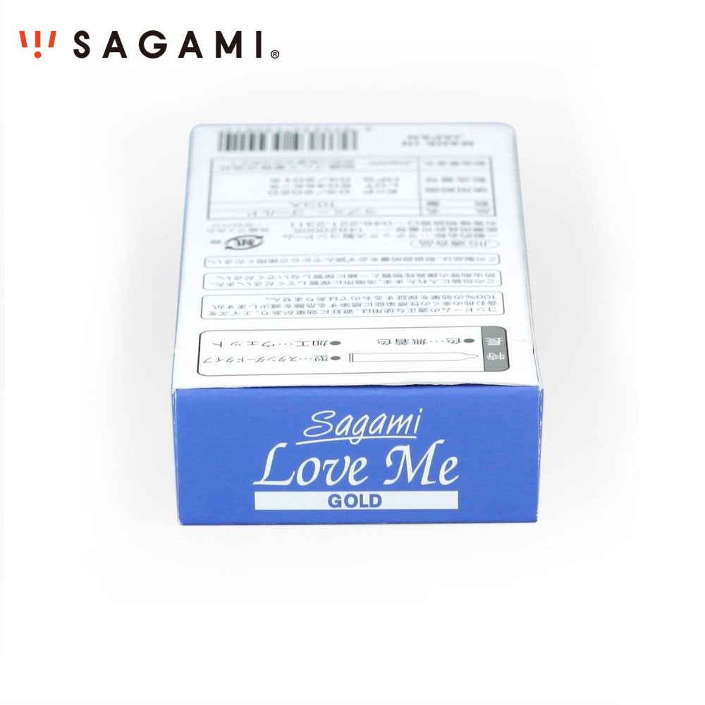 Bao Cao Su Siêu Mỏng Trơn SAGAMI LOVE ME GOLD - Chính Hãng Nhật Bản - Hộp 10c