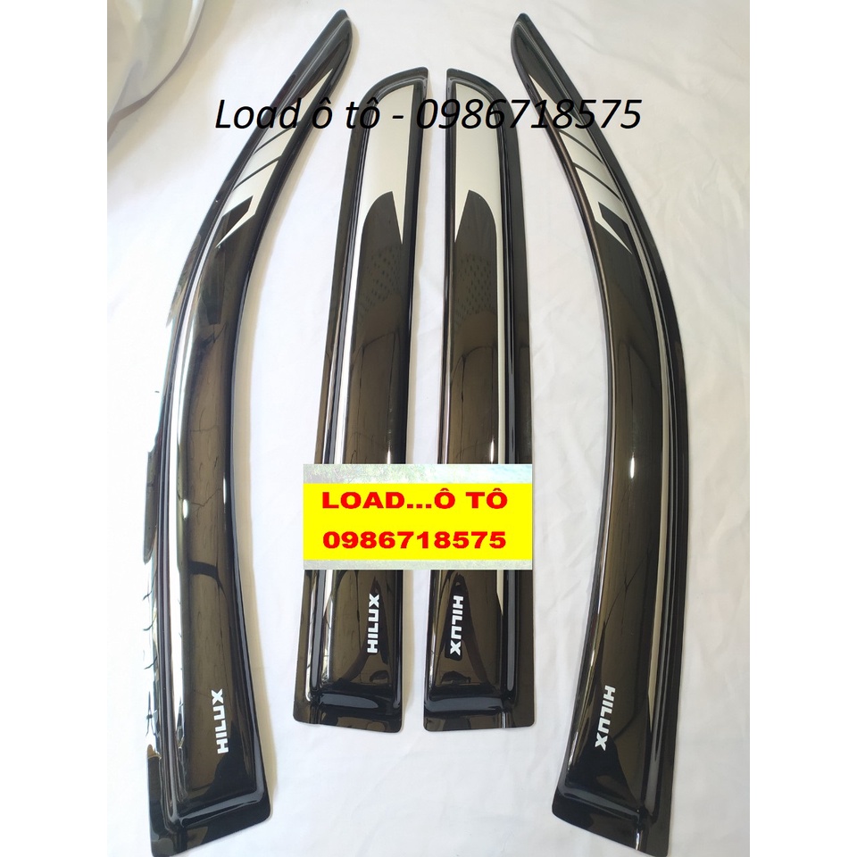Vè Che Mưa Xe Toyota Hilux 2023-2017 Mẫu Thái 2 Màu Cao Cấp Sơn Gồ
