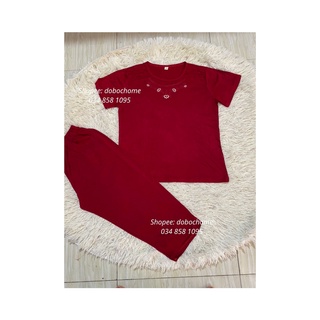 Bộ nữ trung niên cotton đồ bộ trung niên bộ đồ trung niên cho bà cho mẹ đồ bộ trung niên mặc nhà
