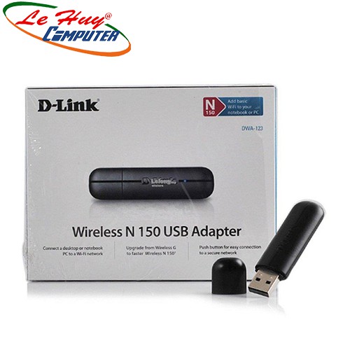 USB thu sóng Wifi chuẩn N150Mbps DLink DWA-123