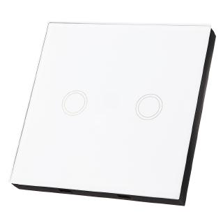 Aodu 433MHz White 1 2 3 Channel 86 Wall Touch Remote Control Switch Wireless RF Transmitter Tempered