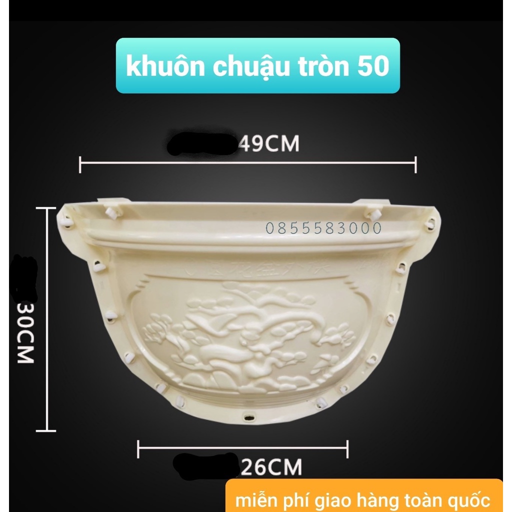 Khuôn đúc chậu cảnh tròn 50