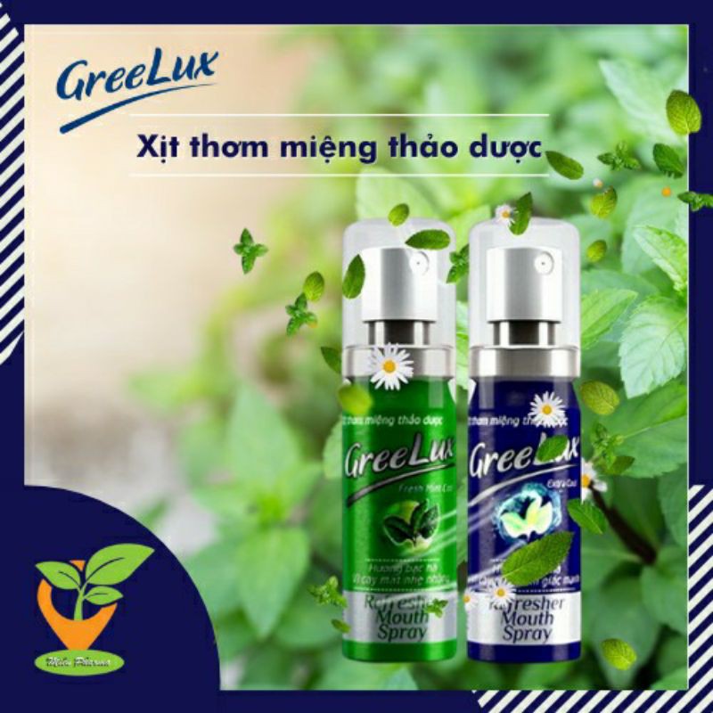 Xịt Thơm Miệng Greelux Extra Cool Thảo Dược 12ml -Chính Hãng