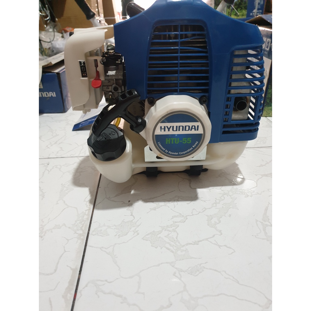 Động cơ máy cắt cỏ Hyundai HTU-55 ( 520) Nòng 44ly. TẶNG KÈM BUGI 2 THÌ