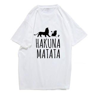 Áo thun stee hakuna matata in white unisex