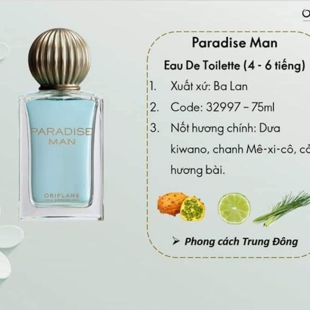 Nước hoa paradise man | BigBuy360 - bigbuy360.vn