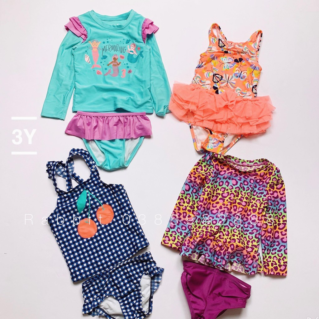 Swimsuit Cat&amp;jack bé gái - RABBITSHOP( HÀNG SALE KO ĐỔI TRẢ)