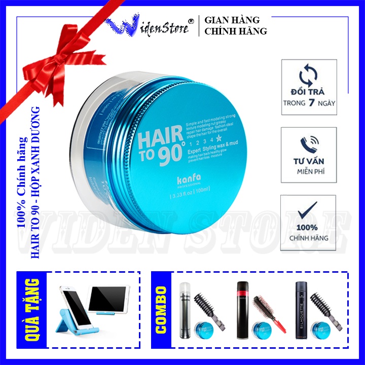 Sáp Vuốt Tóc Nam Hair To 90 Gel Wax Keo Vuốt Tóc Tạo Kiểu Chính Hãng Hộp Xanh Dương Công Nghệ Nhật Bản WST10 WIDEN STORE