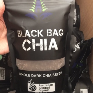 Hạt Chia úc Organic Chia Seeds túi đen 500gr