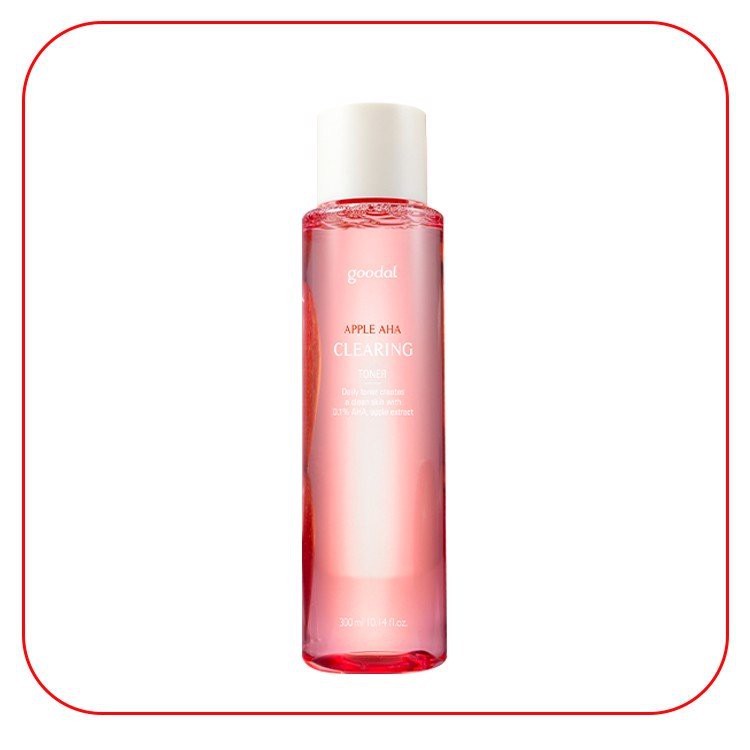 Nước Hoa Hồng Loại Bỏ Tế Bào Chết, Giúp Da Mịn Màng Chiết Xuất Táo Goodal Apple AHA Clearing Toner 300ml