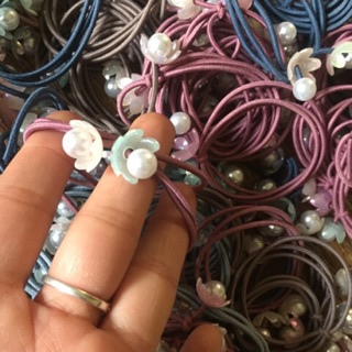 Sỉ 10 dây buộc tóc hoa kép 28k