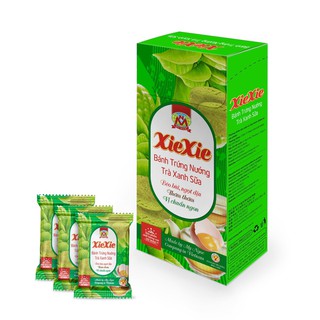 XieXie _ 180g Bánh trứng nướng TRÀ XANH sữa tươi - Baked egg cake with Green tea 180g