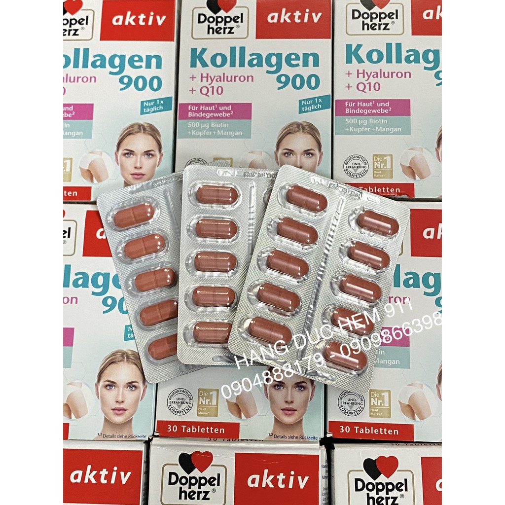 Viên bổ sung Collagen DopelHez 30 viên nội địa Đức | Thế Giới Skin Care